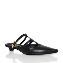 SILVIA 30 - Negro Regina Romero Zapato Zapatilla Tacon Bajo Para Dama en Piel