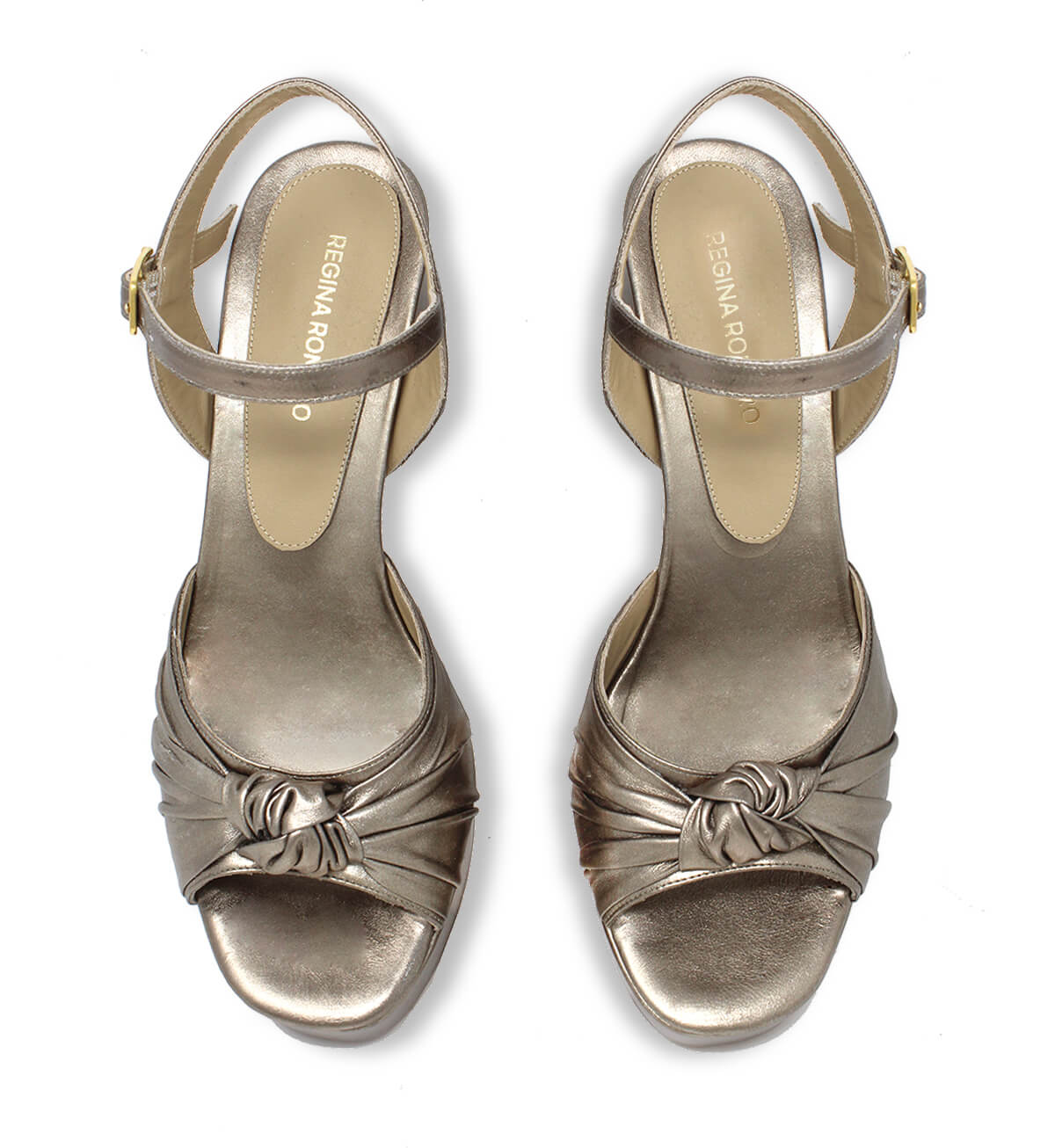 ALEKSANDRA 95 - Seda Regina Romero Zapato Sandalia Plataforma Tacon Alto Para Dama en Piel