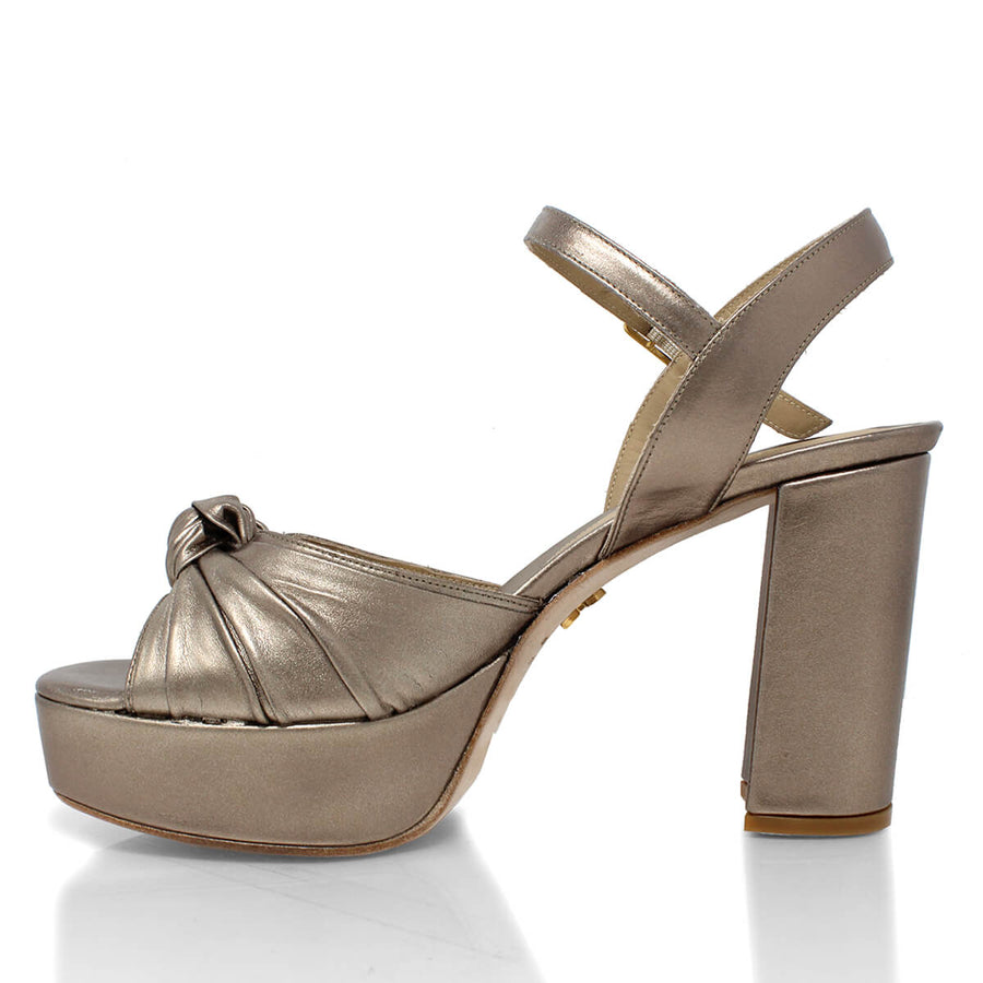 ALEKSANDRA 95 - Seda Regina Romero Zapato Sandalia Plataforma Tacon Alto Para Dama en Piel