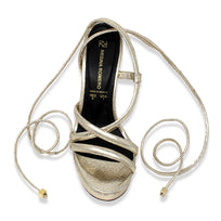 ELLE 125 - Marino Regina Romero High Heel Platform Sandal Shoe for Lady in Leather