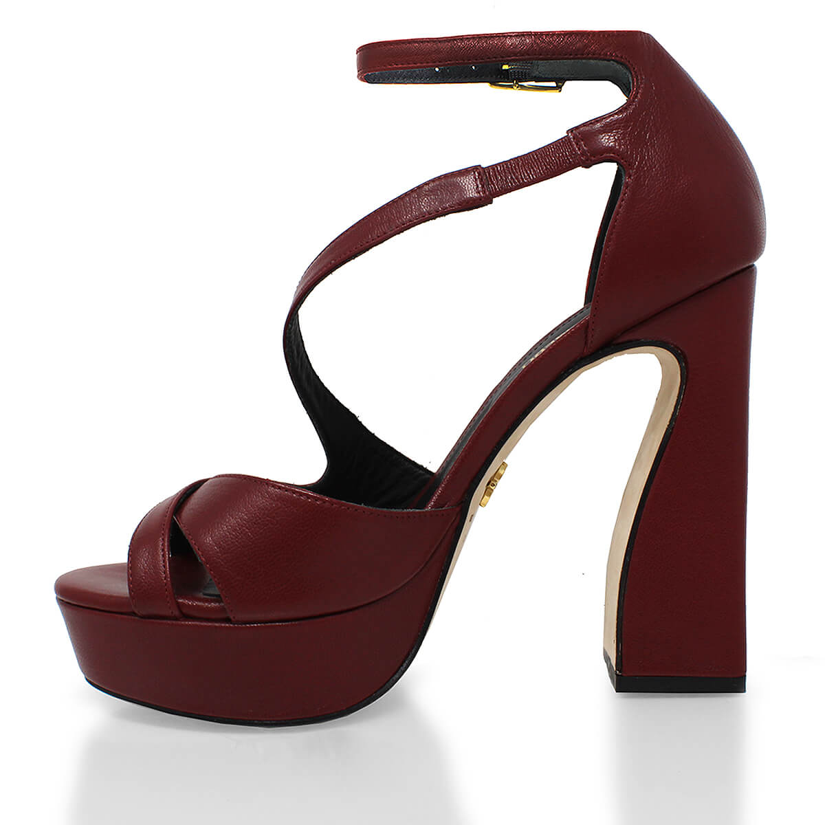 FILIPA 125 - Vino Regina Romero Zapato Sandalia Plataforma Tacon Alto Para Dama en Piel