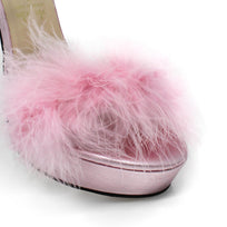 CARRIE 125 - Rosa Metalico Regina Romero Zapato Sandalia Plataforma Tacon Alto Para Dama en Piel