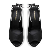 VICENZA 125 - Negro Regina Romero Zapato Sandalia Plataforma Tacon Alto Para Dama en Piel