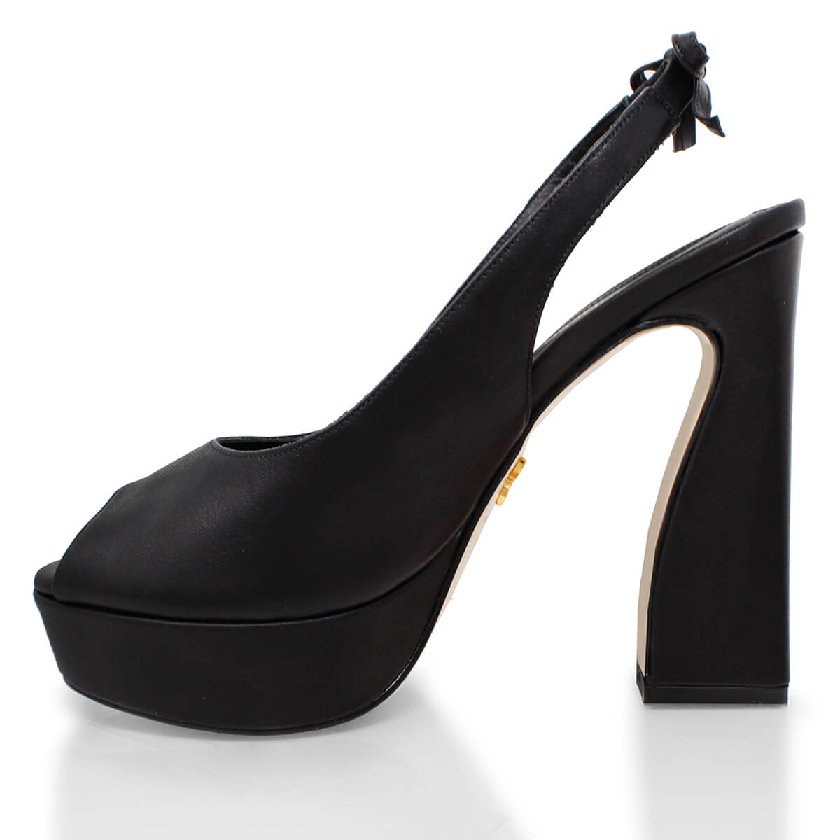 VICENZA 125 - Negro Regina Romero Zapato Sandalia Plataforma Tacon Alto Para Dama en Piel