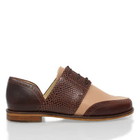 CHARLOTTE - Cobalt Blue Regina Romero Bostonian Flat Shoe for Women in Leather