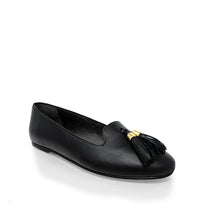 POLINA - Negro Regina Romero Zapato Flat Balerina de Piso Para Dama en Piel