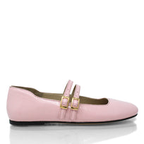 VIOLET - Charol Rosa Regina Romero Zapato Flat Balerina de Piso Para Dama en Piel