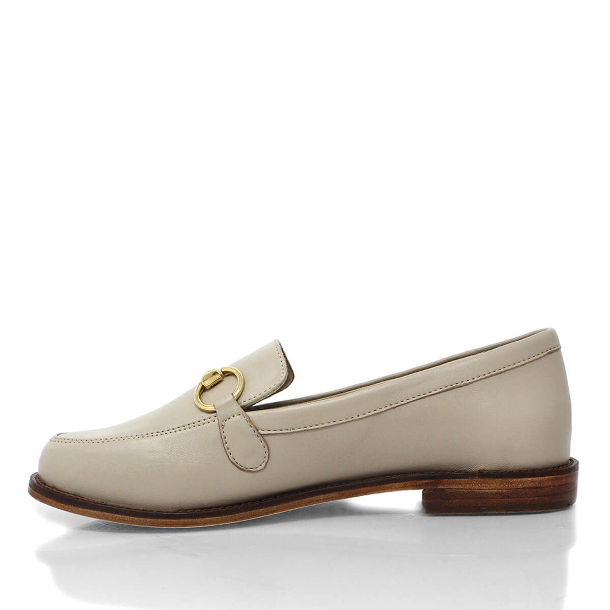 JUDY - Arena Regina Romero Women's Flat Moccasin Shoe in Leather