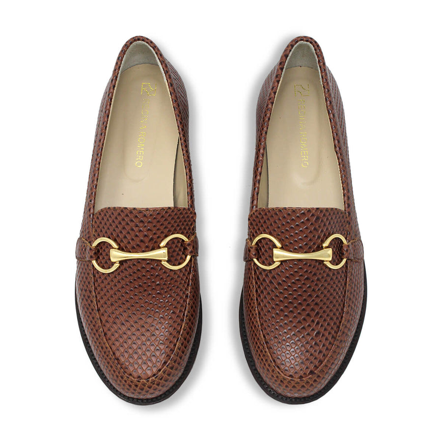 JUDY - Cafe Regina Romero Women's Flat Moccasin Shoe in Leather