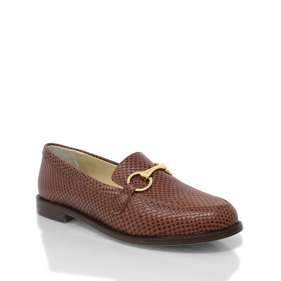 JUDY - Cafe Regina Romero Women's Flat Moccasin Shoe in Leather