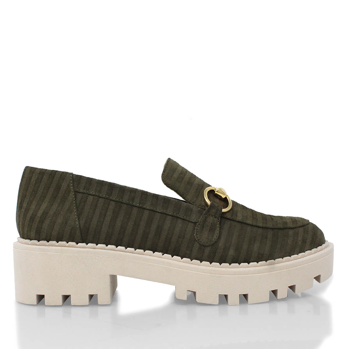 JUDY SPORT - Ante Khaki Regina Romero Zapato Tenis Urbano Sport Para Dama en Piel