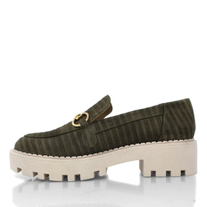 JUDY SPORT - Ante Khaki Regina Romero Zapato Tenis Urbano Sport Para Dama en Piel