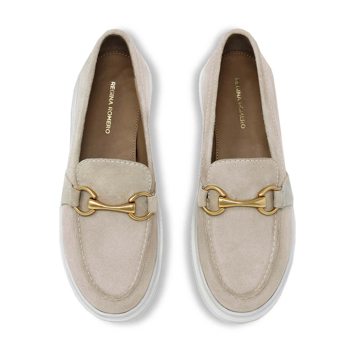 JUDY FLOW - Beige Regina Romero Zapato Tenis Urbano Sport Para Dama en Piel