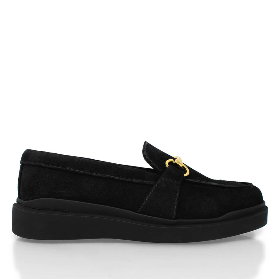 JUDY FLOW - Negro Regina Romero Zapato Tenis Urbano Sport Para Dama en Piel