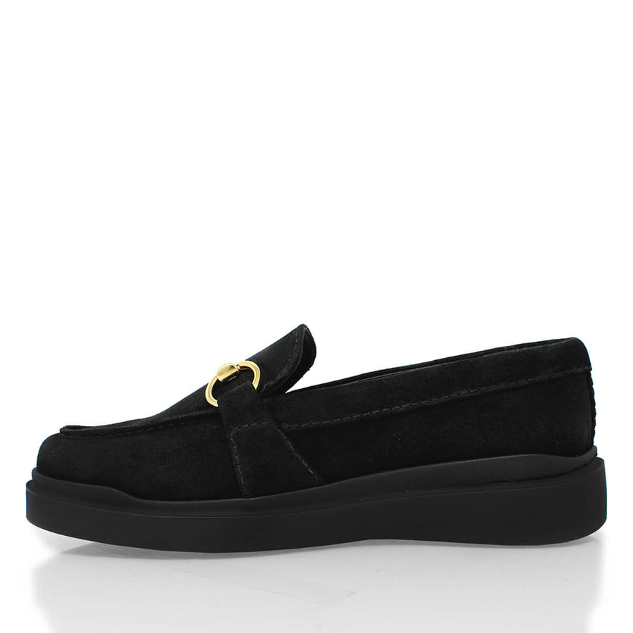 JUDY FLOW - Negro Regina Romero Zapato Tenis Urbano Sport Para Dama en Piel