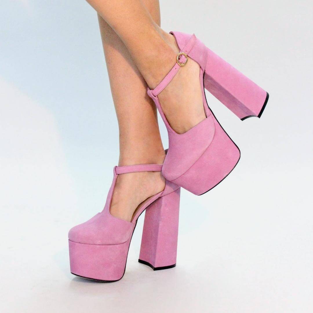Sapato plataforma cheap rosa