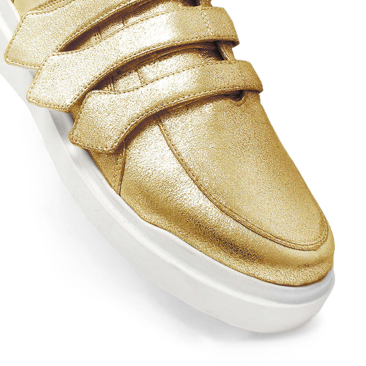 SONIC 35 - Gold Regina Romero Urban Sport Tennis Shoe for Women in Leather