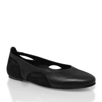 ARACELI - Negro Regina Romero Zapato Flat Balerina de Piso Para Dama en Piel