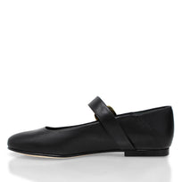 LOLA - Negro Regina Romero Zapato Flat Balerina de Piso Para Dama en Piel