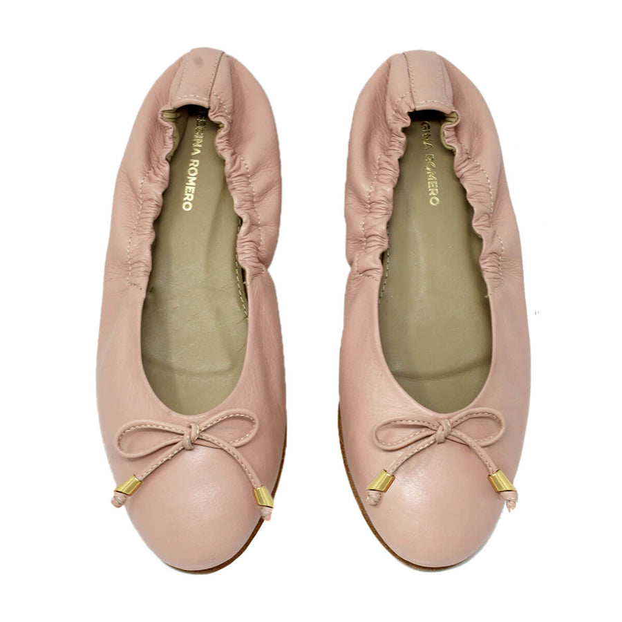 SORELLA - Rosa Antiguo Regina Romero Zapato Flat Balerina de Piso Paea Dama en Pie