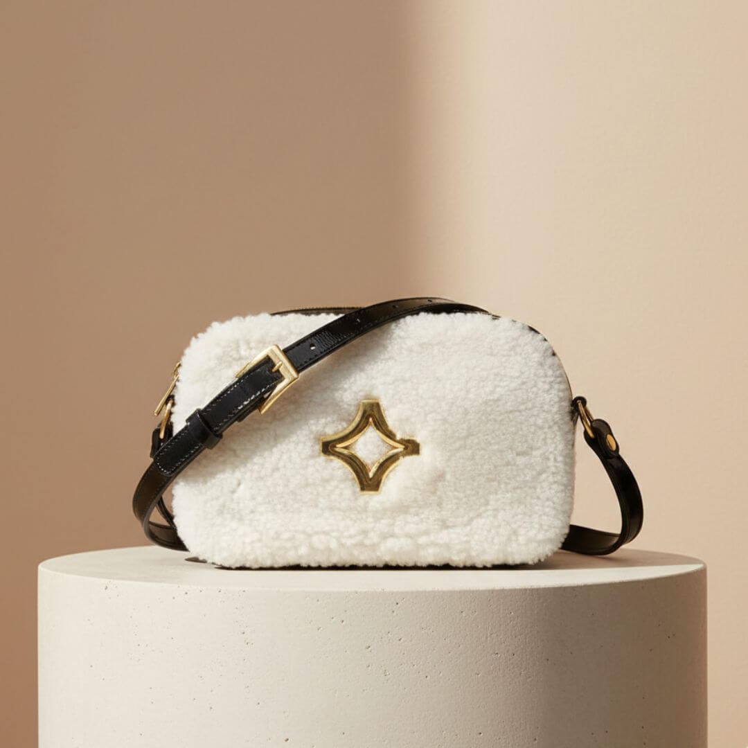 COLETTE - Black and White Regina Romero Accessory Bag for Women in Leather