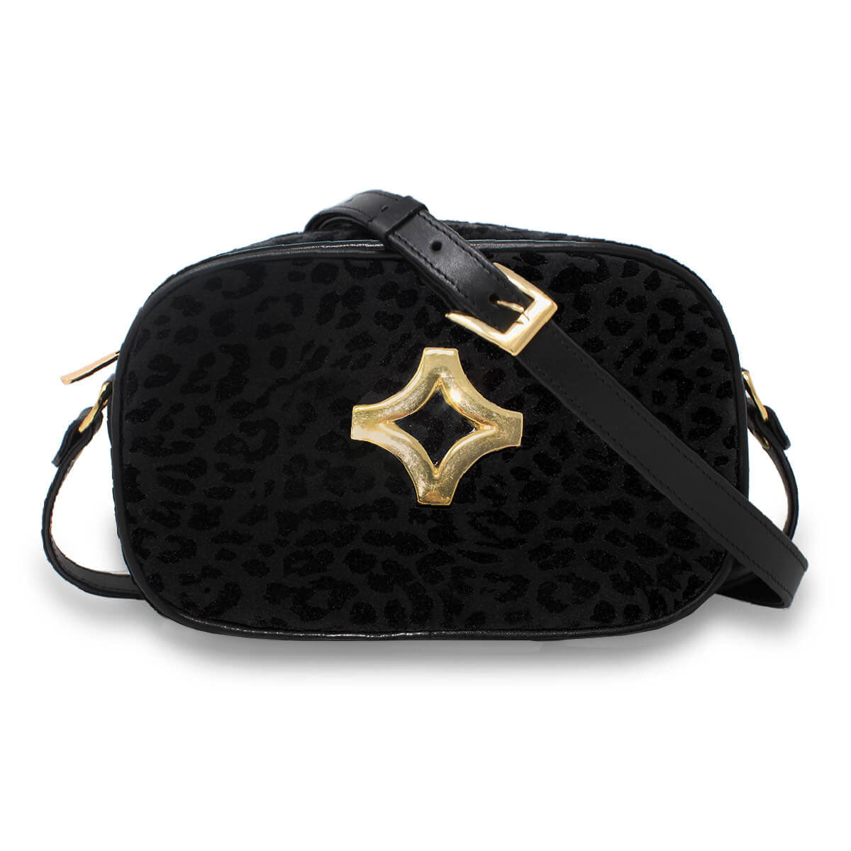 COLETTE - Negro Print Regina Romero Accesorio Bolso Para Dama en Piel