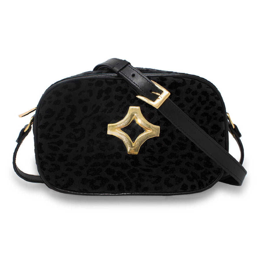 COLETTE - Negro Print Regina Romero Accesorio Bolso Para Dama en Piel