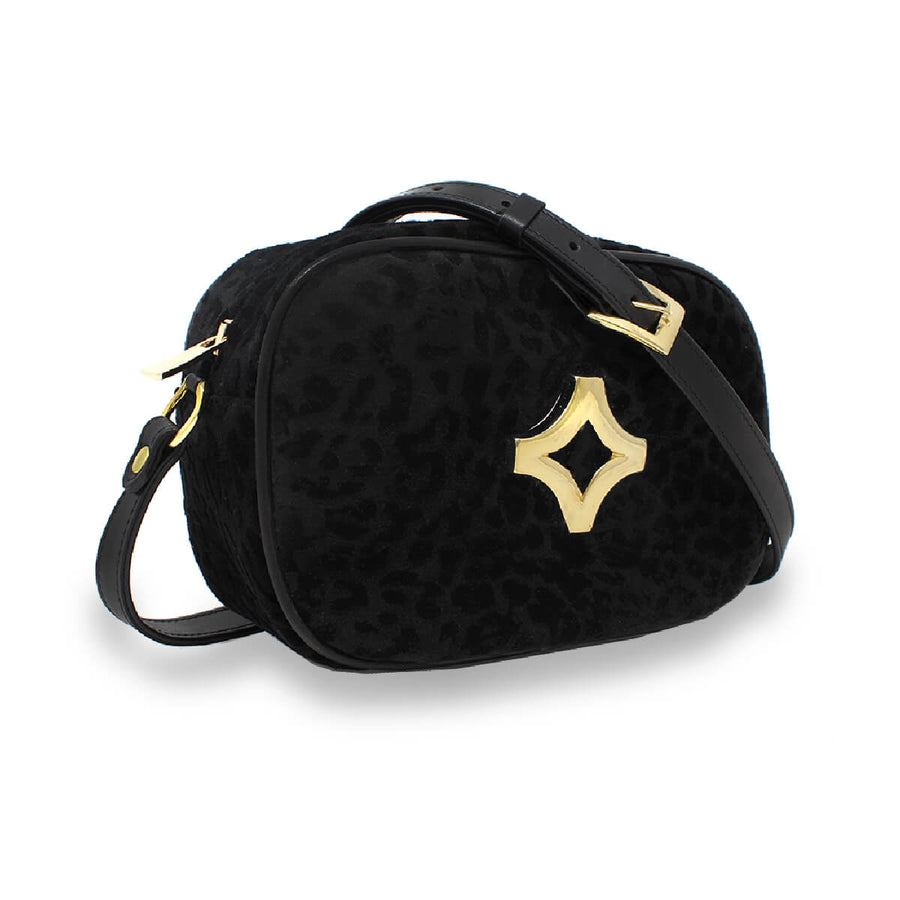 COLETTE - Negro Print Regina Romero Accesorio Bolso Para Dama en Piel