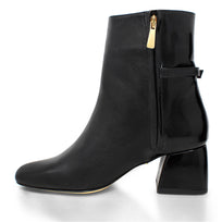 TRIANA 50 - Negro Regina Romero Zapato Bota Botin Tacon Bajo Para Dama en Piel