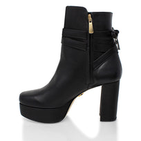 ZELDA 95 - Negro Regina Romero Zapato Bota Botin Plataforma Tacon Alto Para Dama en Piel