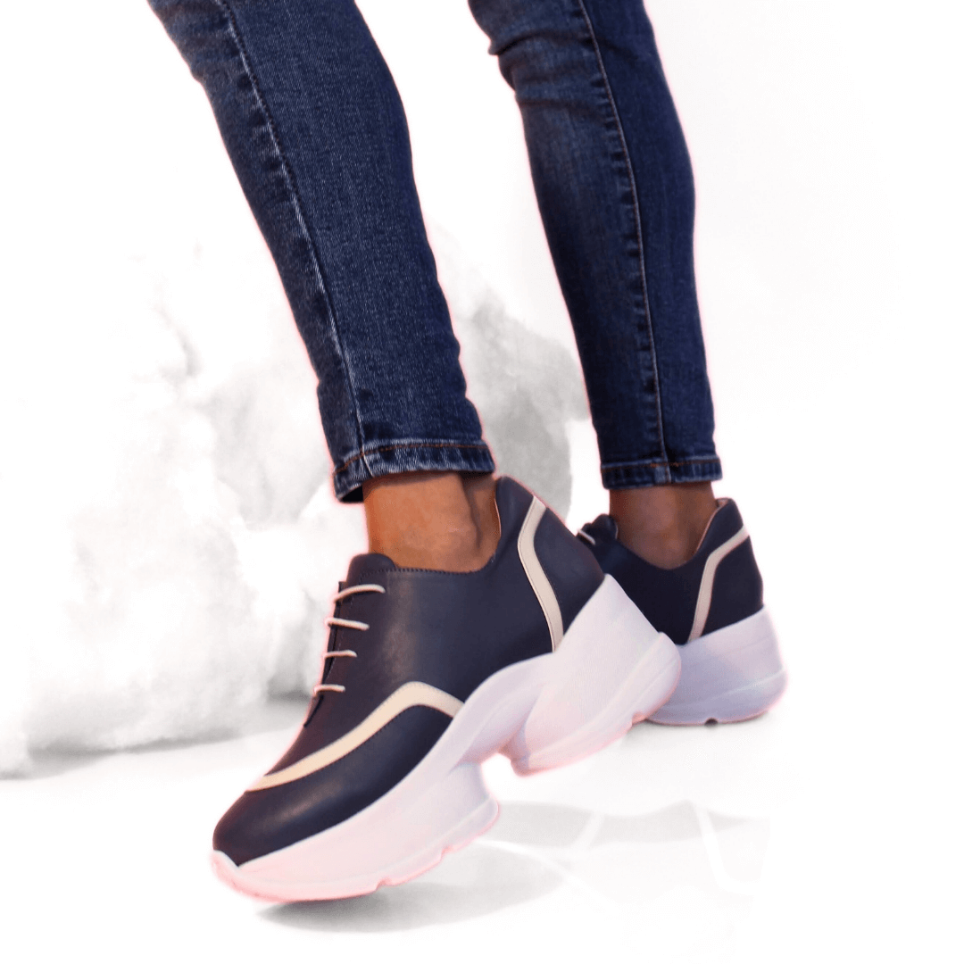 Tenis online azul vizzano