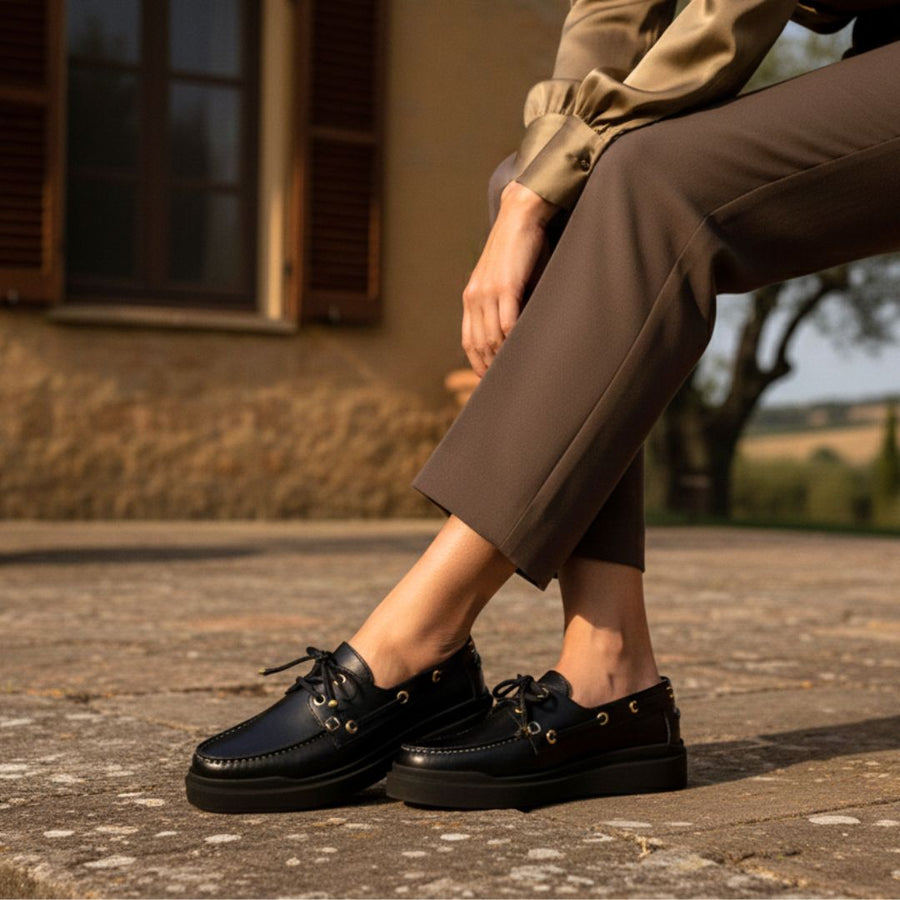 COLUMBIA - Negro Regina Romero Zapato Tenis Urbano Sport Para Dama en Piel