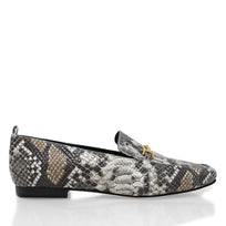 FANY - Beige Regina Romero Zapato Mocasin de Piso Para Dama en Piel