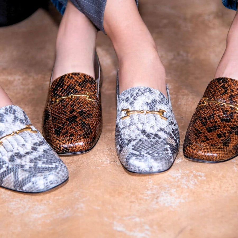 FANY - Miel Regina Romero Zapato Mocasin de Piso Para Dama en Piel