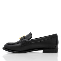 KATY - Negro Regina Romero Zapato Mocasin de Piso Para Dama en Piel