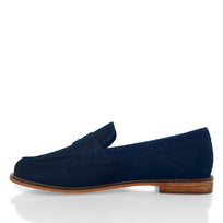 ALBERTA - Black Regina Romero Leather Flat Moccasin for Lady