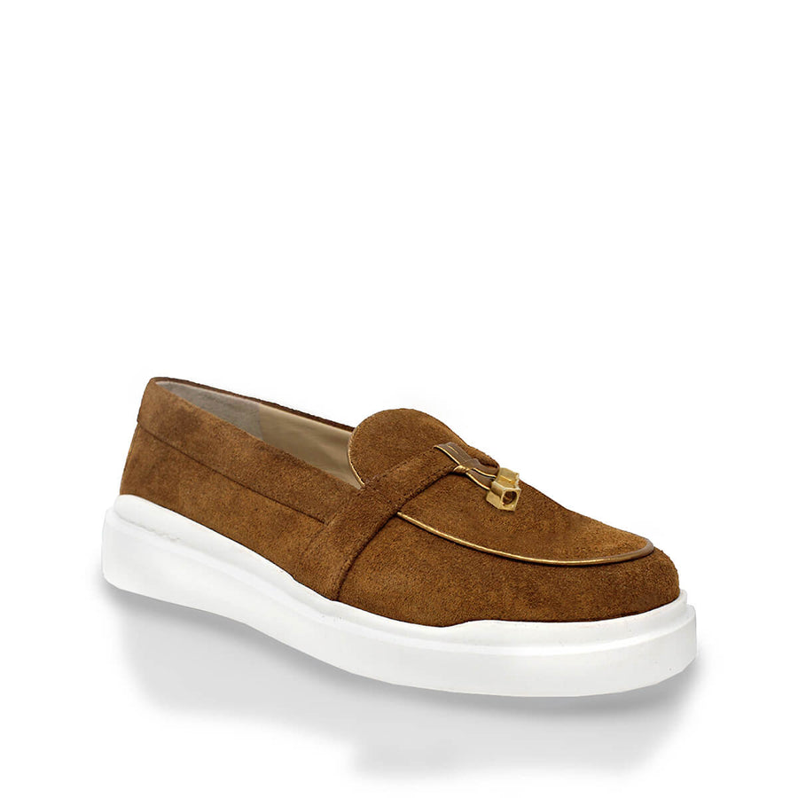 PORTOFINO - Oro Viejo Regina Romero Zapato Tenis Urbano Sport Para Dama en Piel