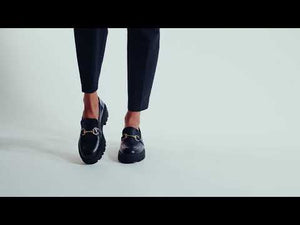 JUDY SPORT - Black Regina Romero Urban Sport Tennis Shoe for Women in Leather