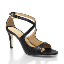 ADELA 85 - Negro Regina Romero Zapato Sandalia Zapatilla Tacon Alto Para Dama en Piel