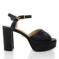 ELARA 95 - Negro Regina Romero Zapato Zapatilla Tacon Alto Para Dama en Piel