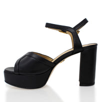 ELARA 95 - Negro Regina Romero Zapato Zapatilla Tacon Alto Para Dama en Piel