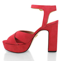 VENUS 120 - Geranio Regina Romero Zapato Sandalia Plataforma Tacon Alto Para Dama en Piel