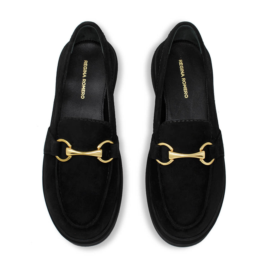 JUDY FLOW - Negro Regina Romero Zapato Tenis Urbano Sport Para Dama en Piel