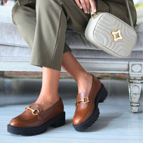 JUDY SPORT - Caoba Regina Romero Zapato Tenis Urbano Sport Para Dama en Piel