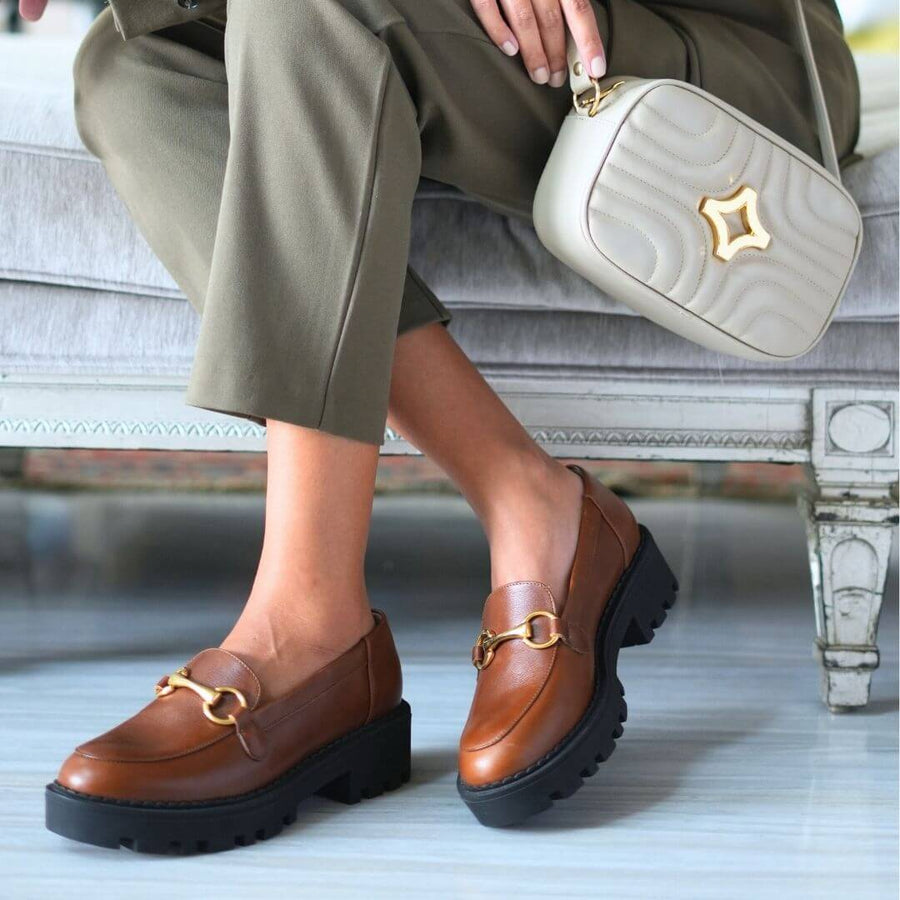 JUDY SPORT - Caoba Regina Romero Zapato Tenis Urbano Sport Para Dama en Piel