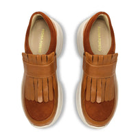 KENDALL 75 - Tan Regina Romero Zapato Tenis Urbano Sport Para Dama en Piel