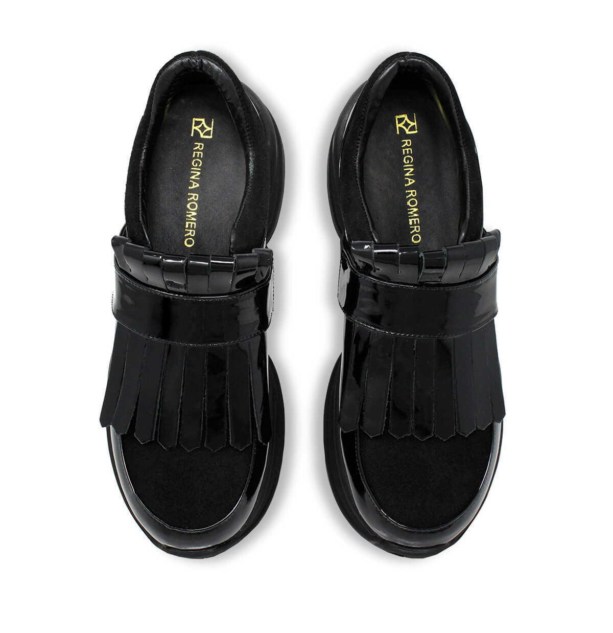 KENDALL 75 - Negro Regina Romero Zapato Tenis Urbano Sport Para Dama en Piel