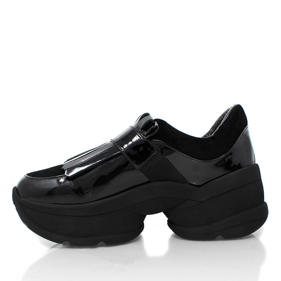 KENDALL 75 - Negro Regina Romero Zapato Tenis Urbano Sport Para Dama en Piel
