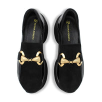 MARINA 75 - Charol Negro Regina Romero Zapato Tenis Urbano Sport Para Dama en Piel