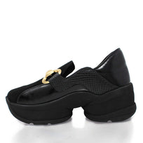 MARINA 75 - Charol Negro Regina Romero Zapato Tenis Urbano Sport Para Dama en Piel